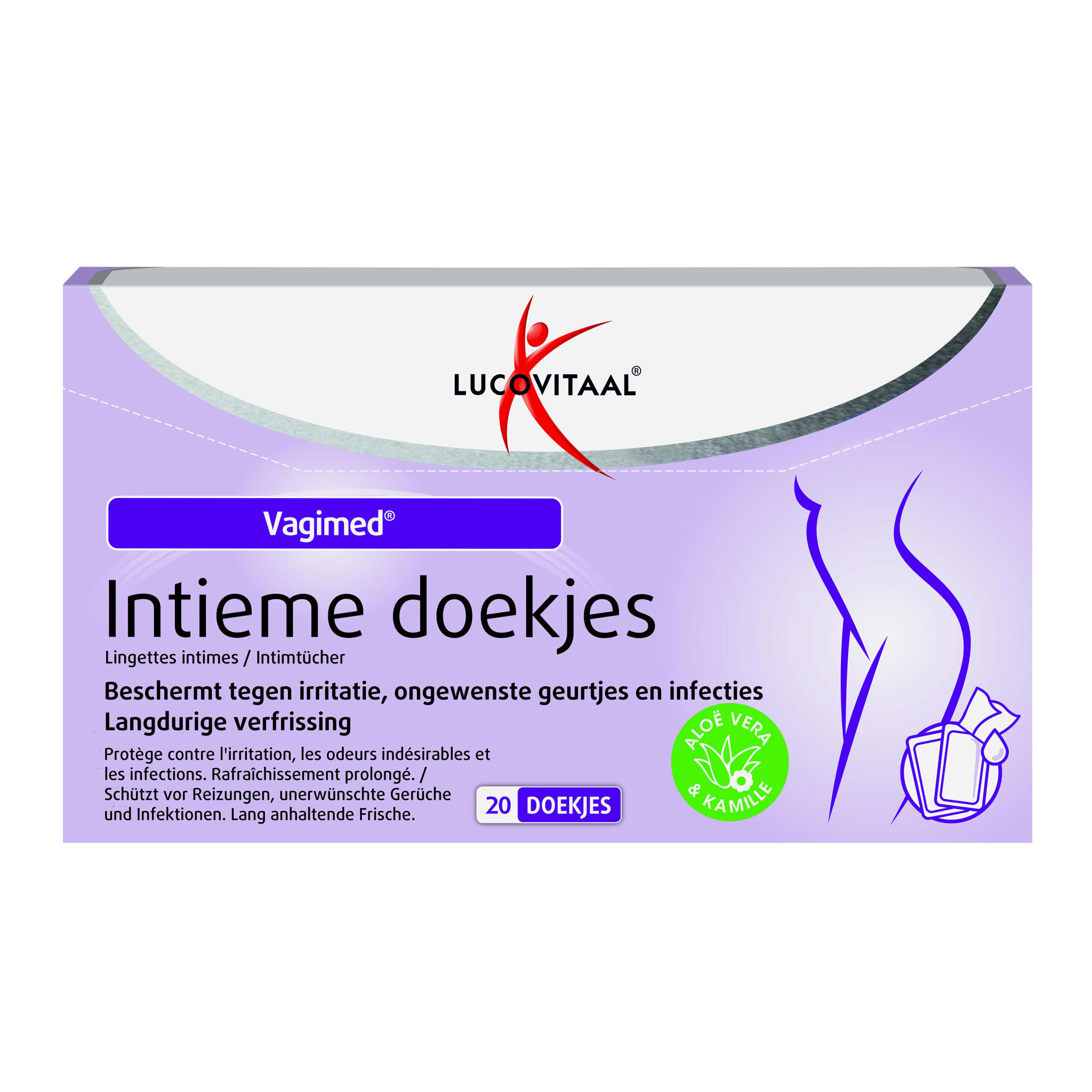 Roge Cavailles Intime anti-bactérien lingette x 15 - Biodégradables