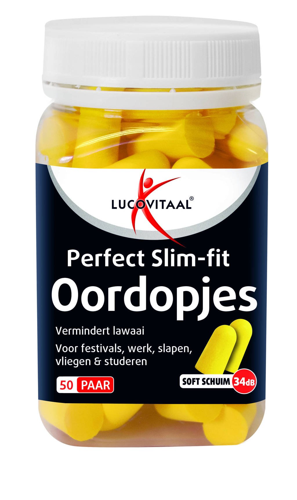 Lucovitaal Oordoppen Soft schuim - 100 stuks