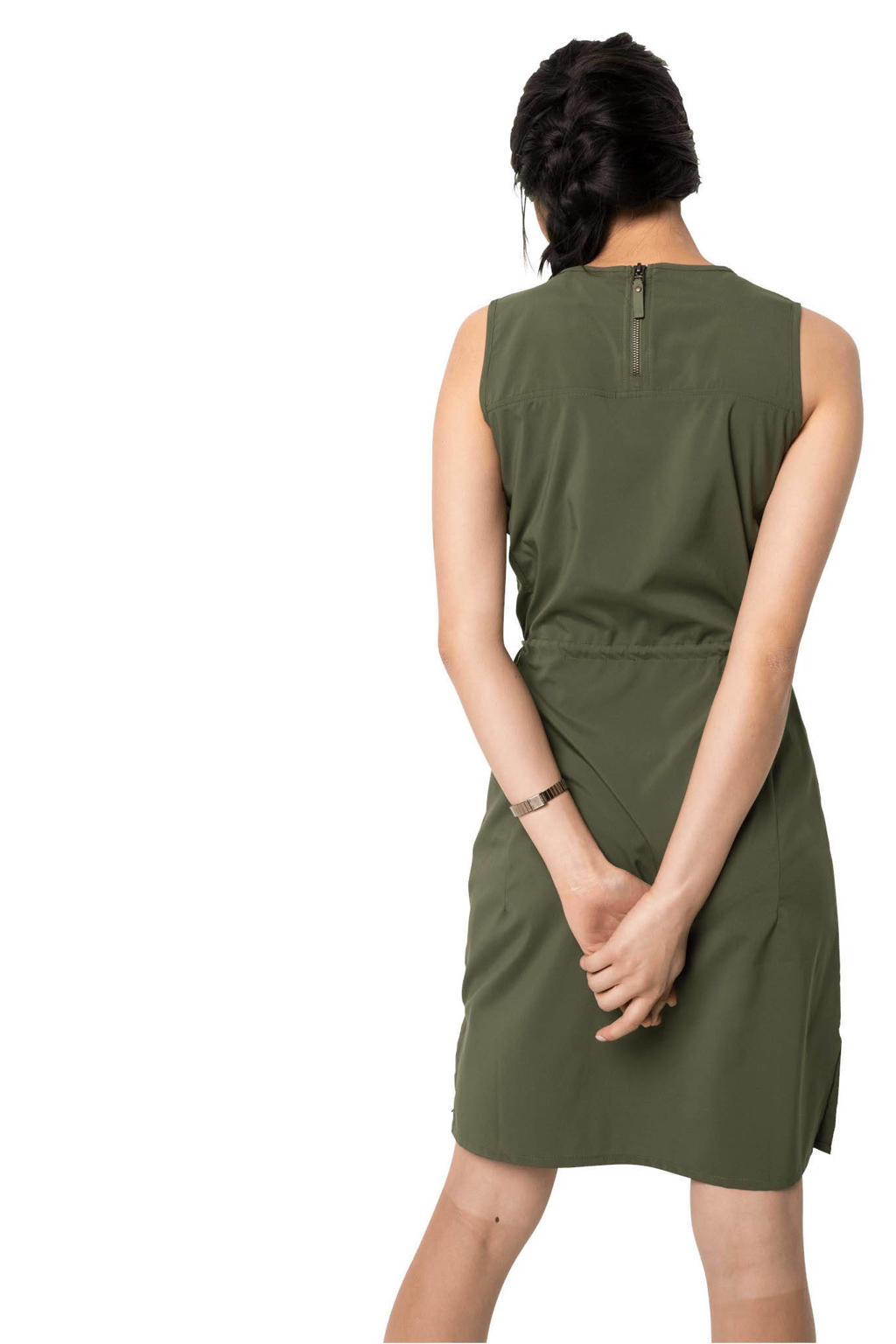 Jack Wolfskin outdoor jurk Tioga Road donkergroen wehkamp