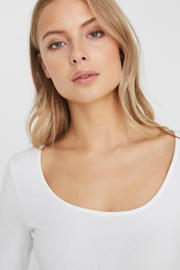 thumbnail: VERO MODA longsleeve VMMAXI met katoen wit