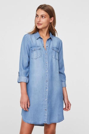 blousejurk VMSILLA blauw