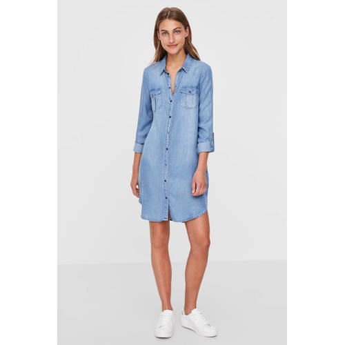 VERO MODA blousejurk VMSILLA blauw afbeelding