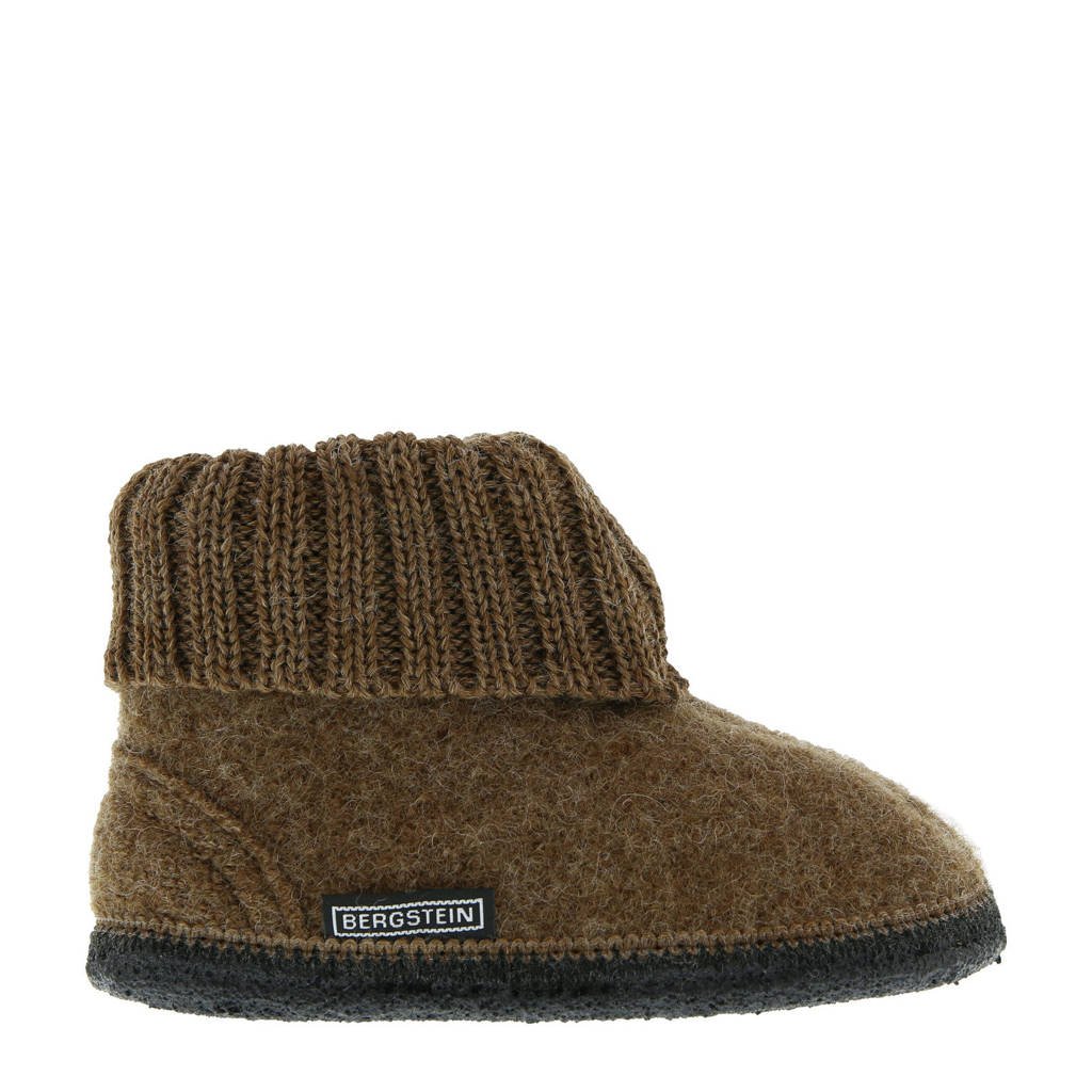 Bergstein Cozy pantoffel bruin kids, Bruin