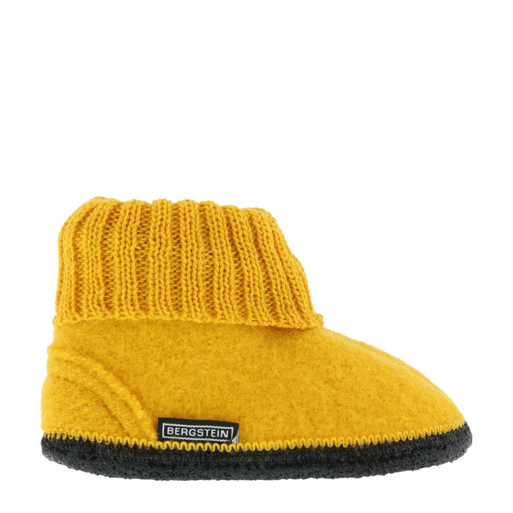 Bergstein Cozy pantoffel okergeel kids, Okergeel