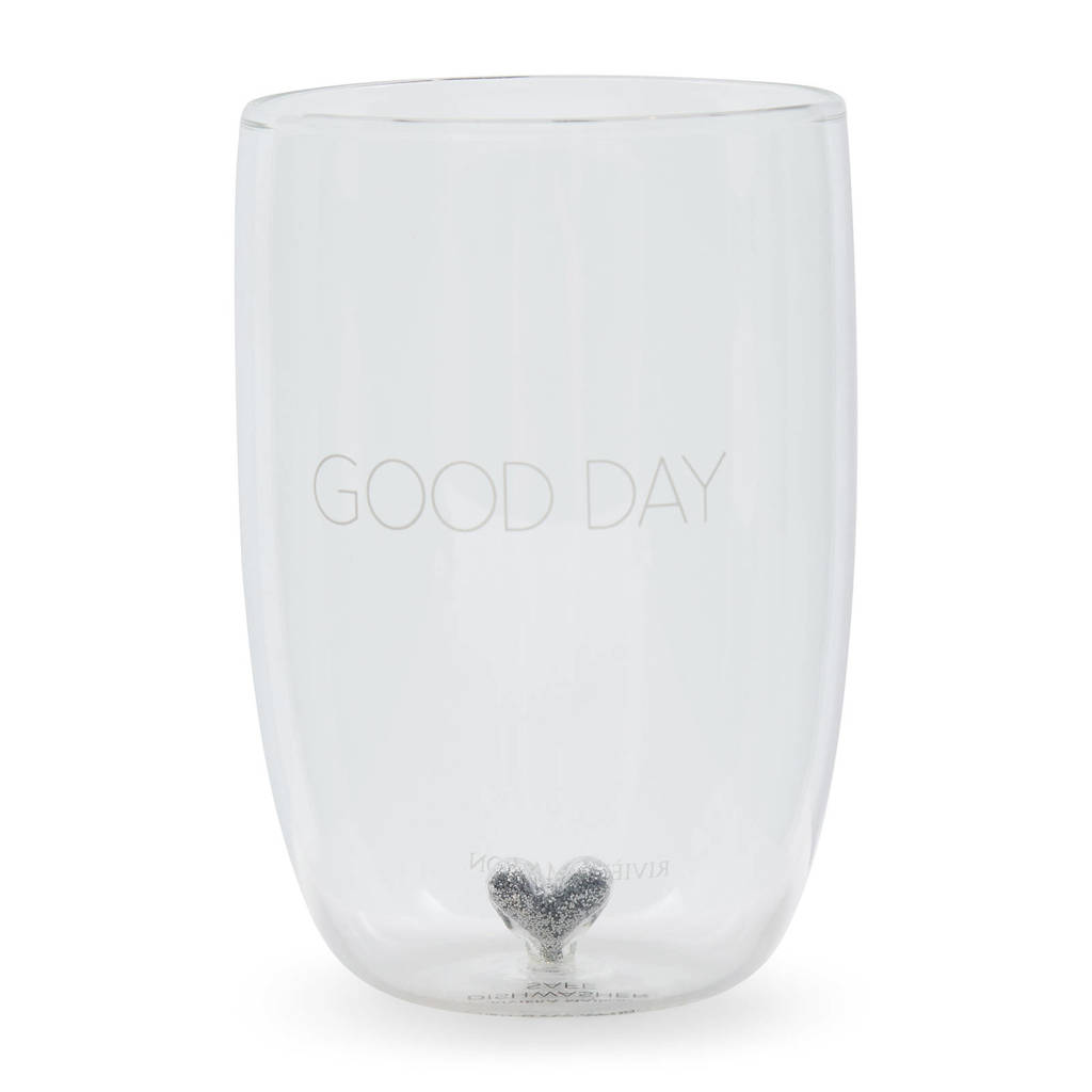 Riviera Maison Good Day glas L, Transparant