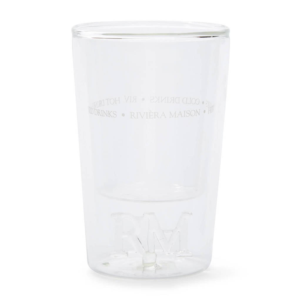 Riviera Maison RM 48 koffieglas, Transparant