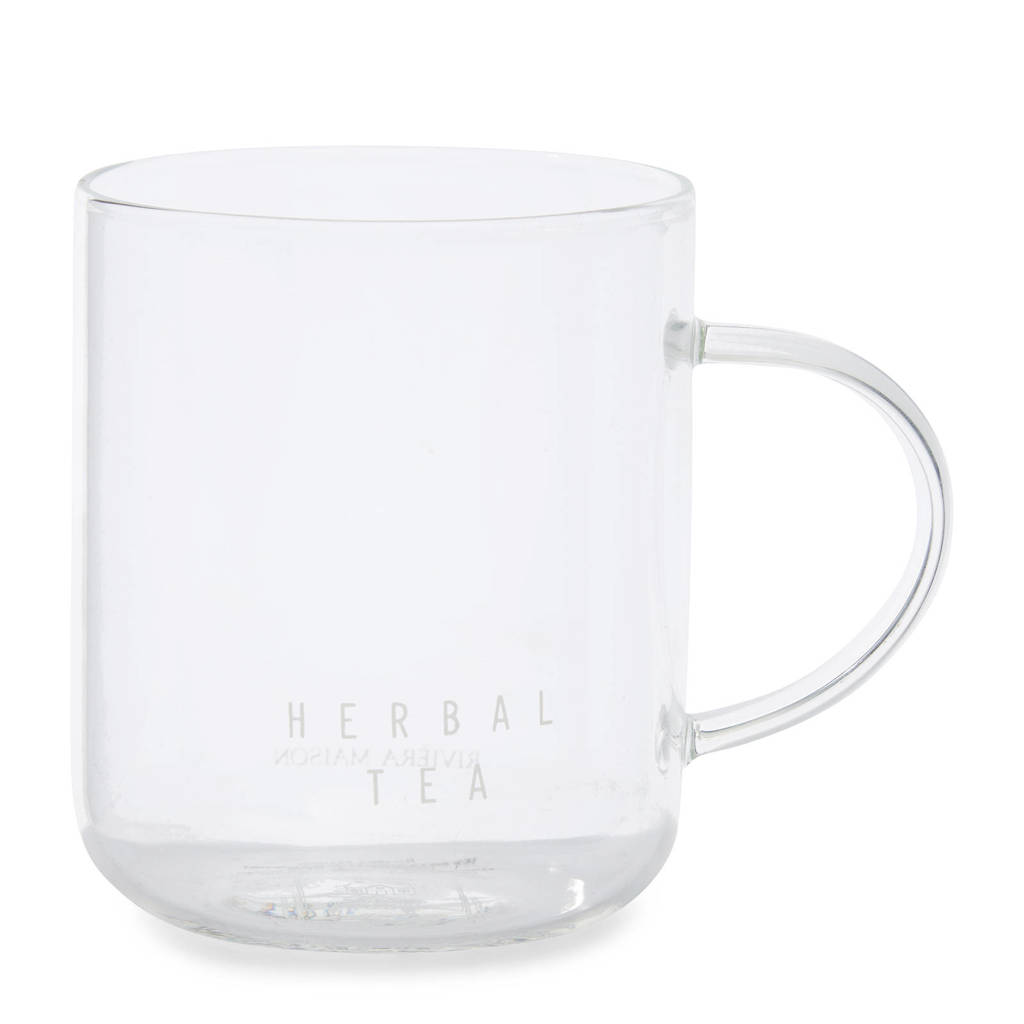 Riviera Maison Herbal theeglas, Transparant