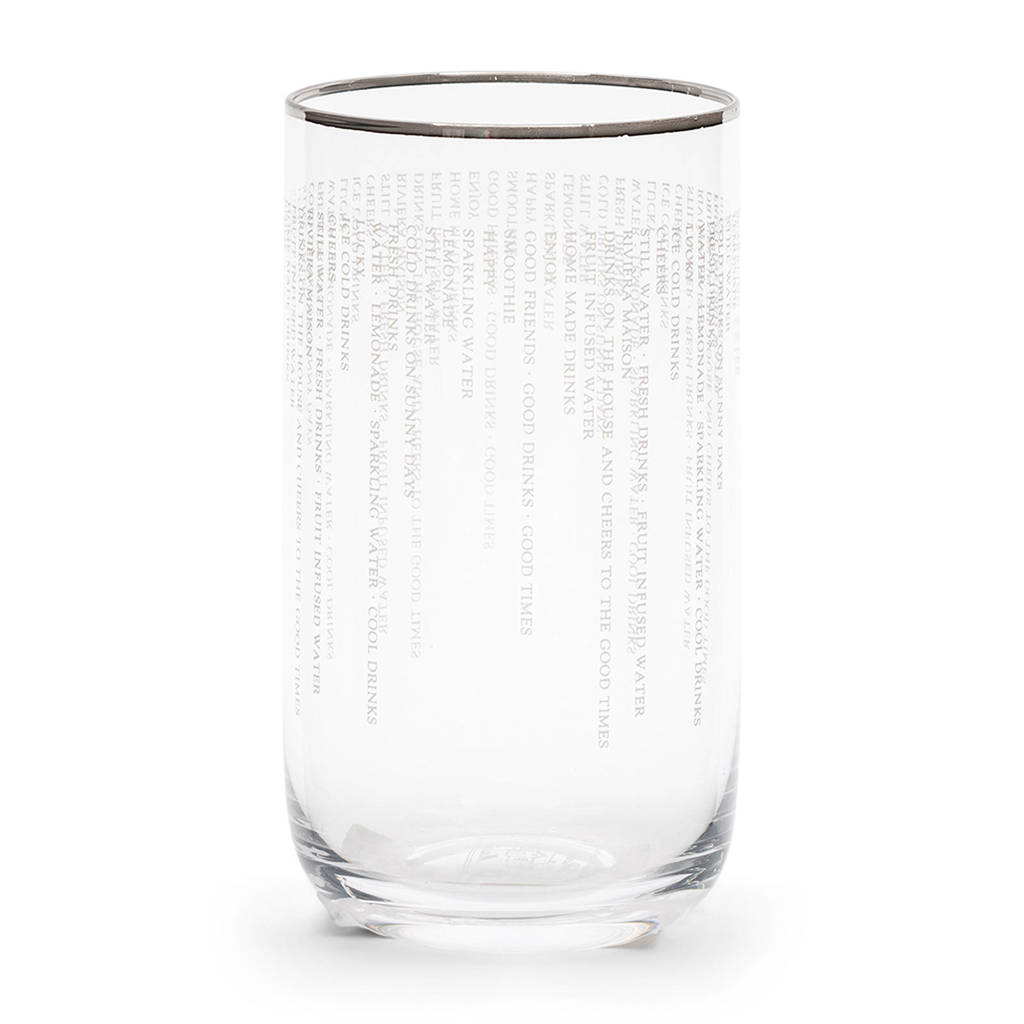Riviera Maison Fresh Drinks glas M, Transparant