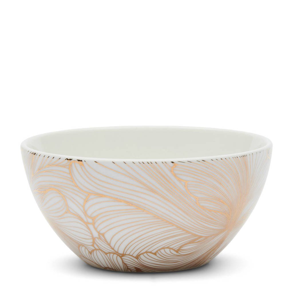 Riviera Maison Les Fleurs kom (Ø14,5 cm), Wit