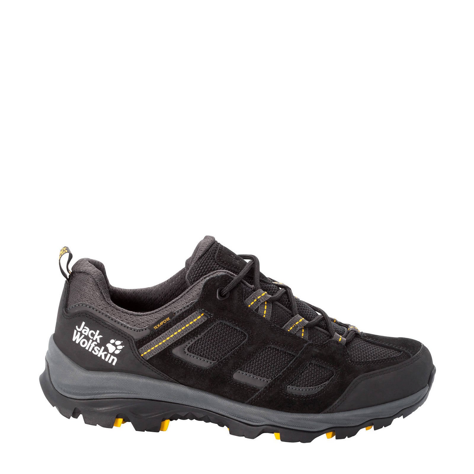 Jack Wolfskin Vojo 3 Low wandelschoenen zwart/geel | wehkamp