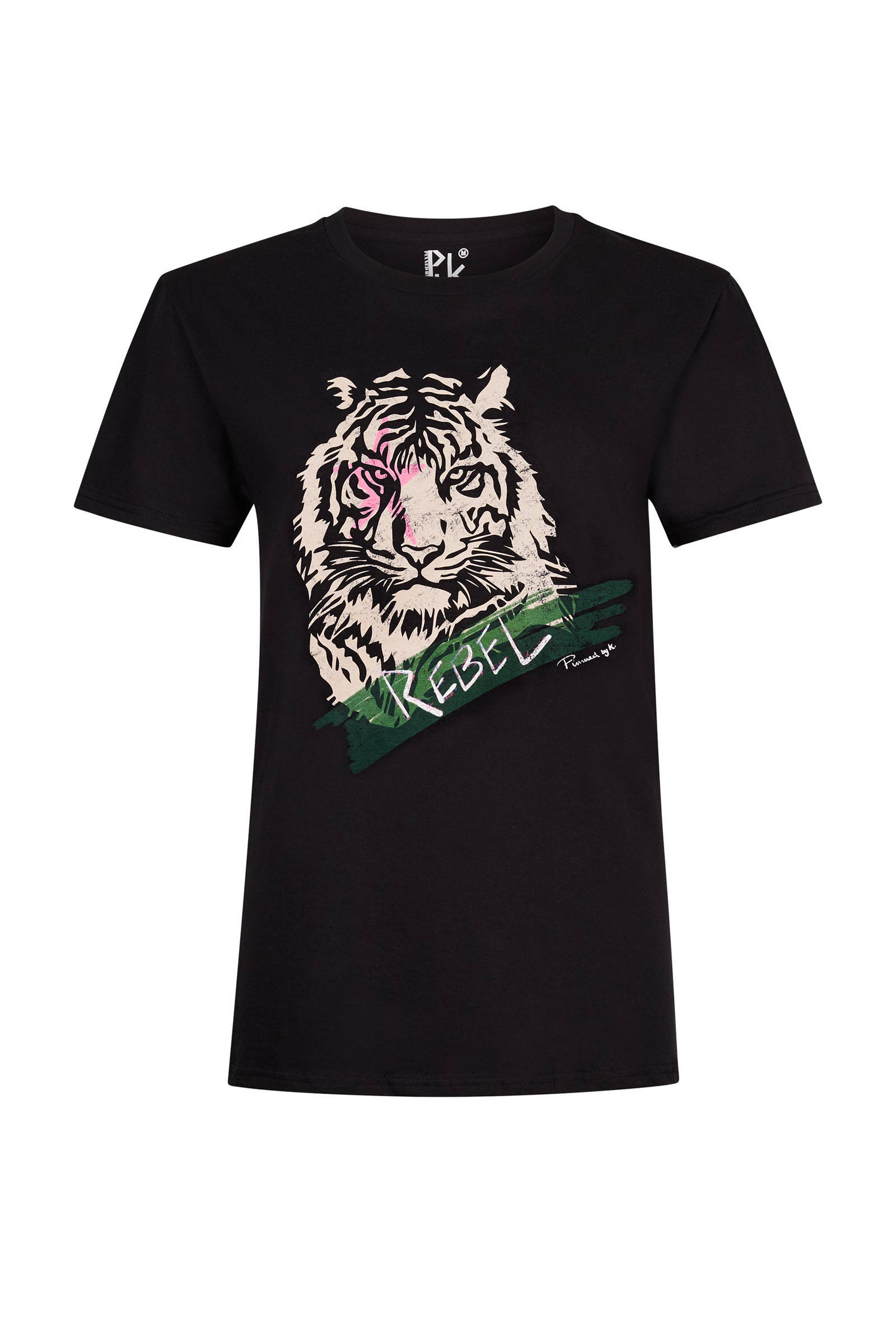 TwoDay dames T-shirt met tijgerkop online bestellen | Scapino