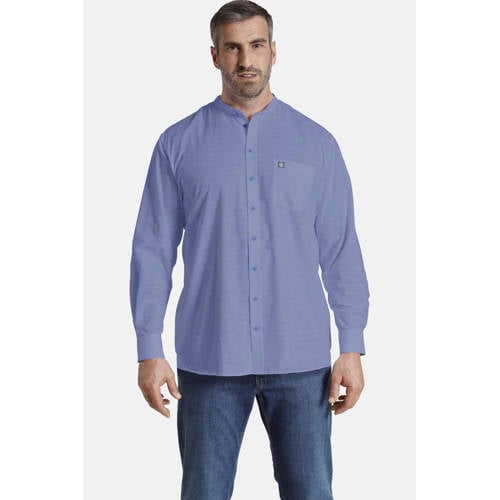 Jan Vanderstorm casual overhemd blauw afbeelding