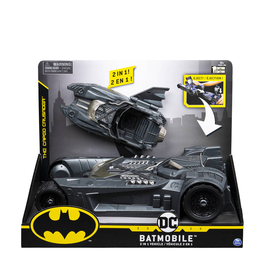 Batman  Batmobile en Batboat 2-in-1 Transformerend voertuig, Zwart