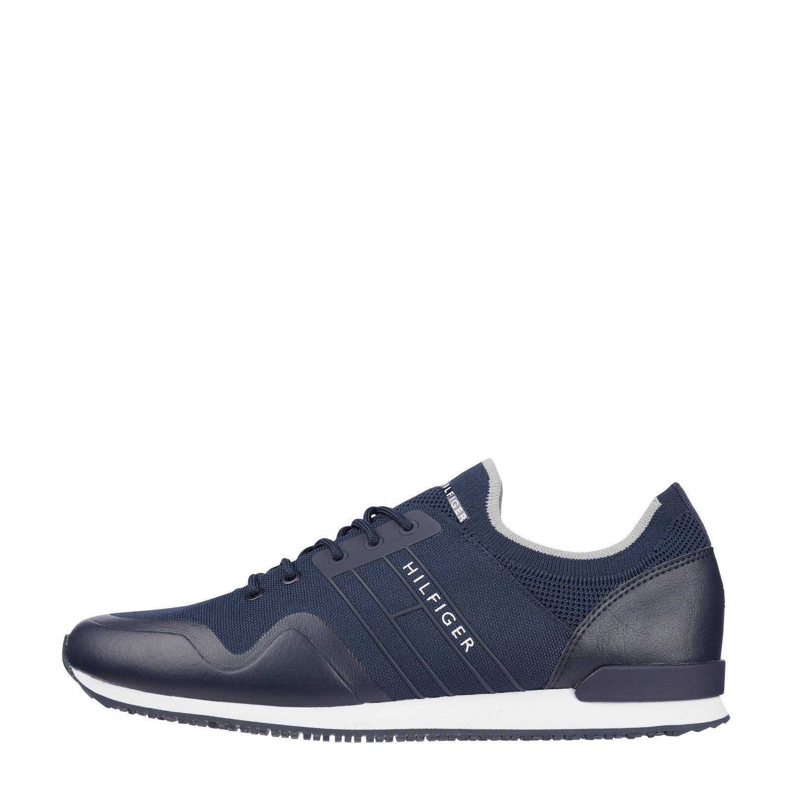 Tommy Hilfiger Iconic Sock Knit Runner sneakers donkerblauw online kopen