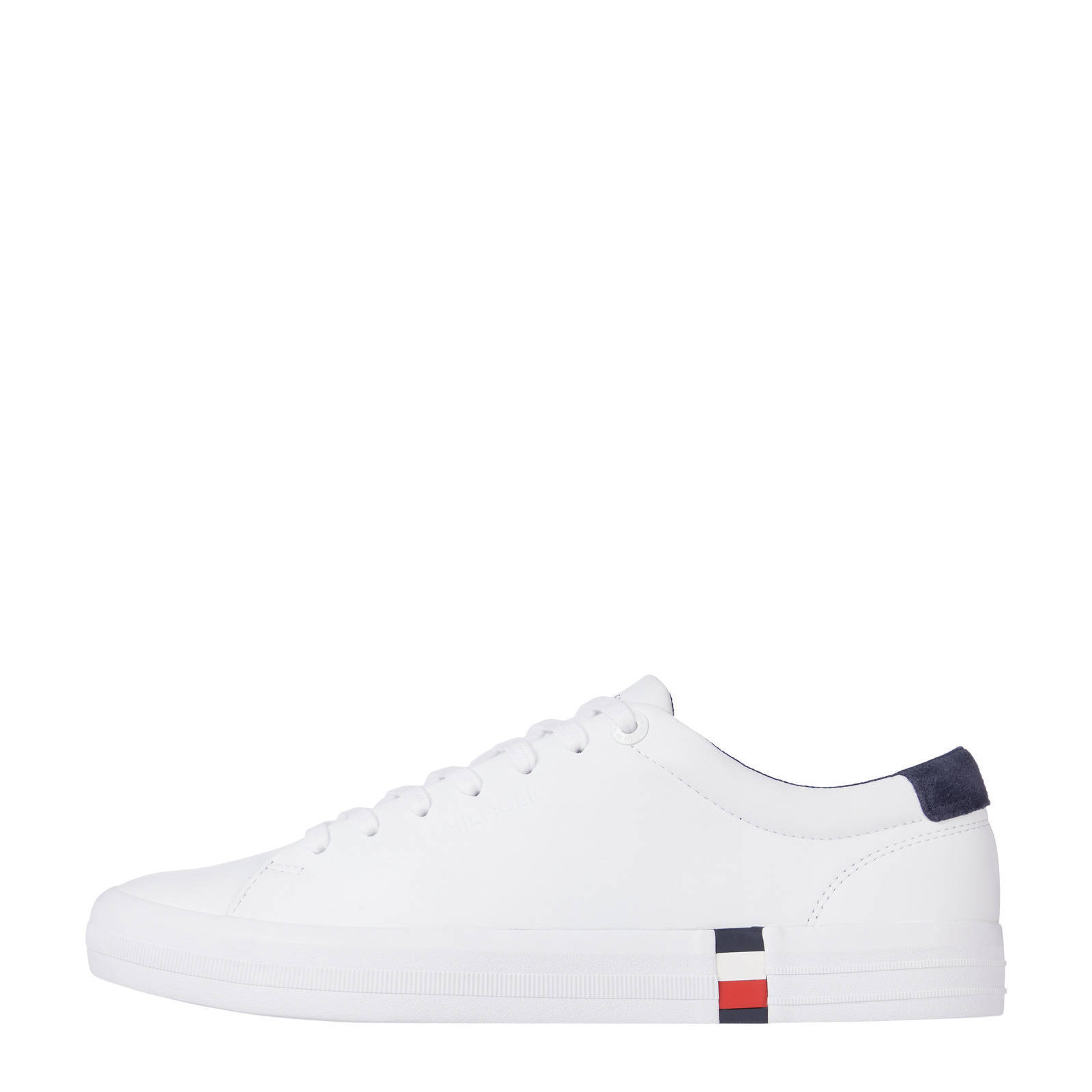 Tommy Hilfiger Premium Corporate Vulc leren sneakers wit | wehkamp