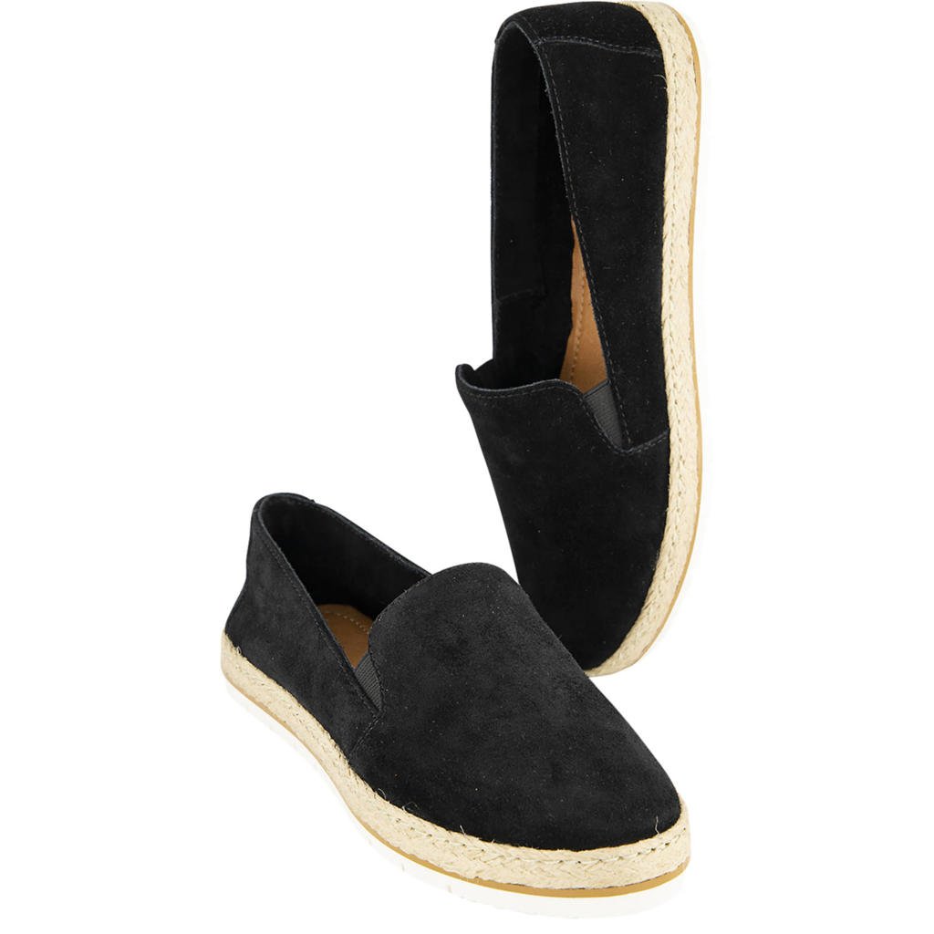 5th Avenue suède espadrilles zwart | wehkamp