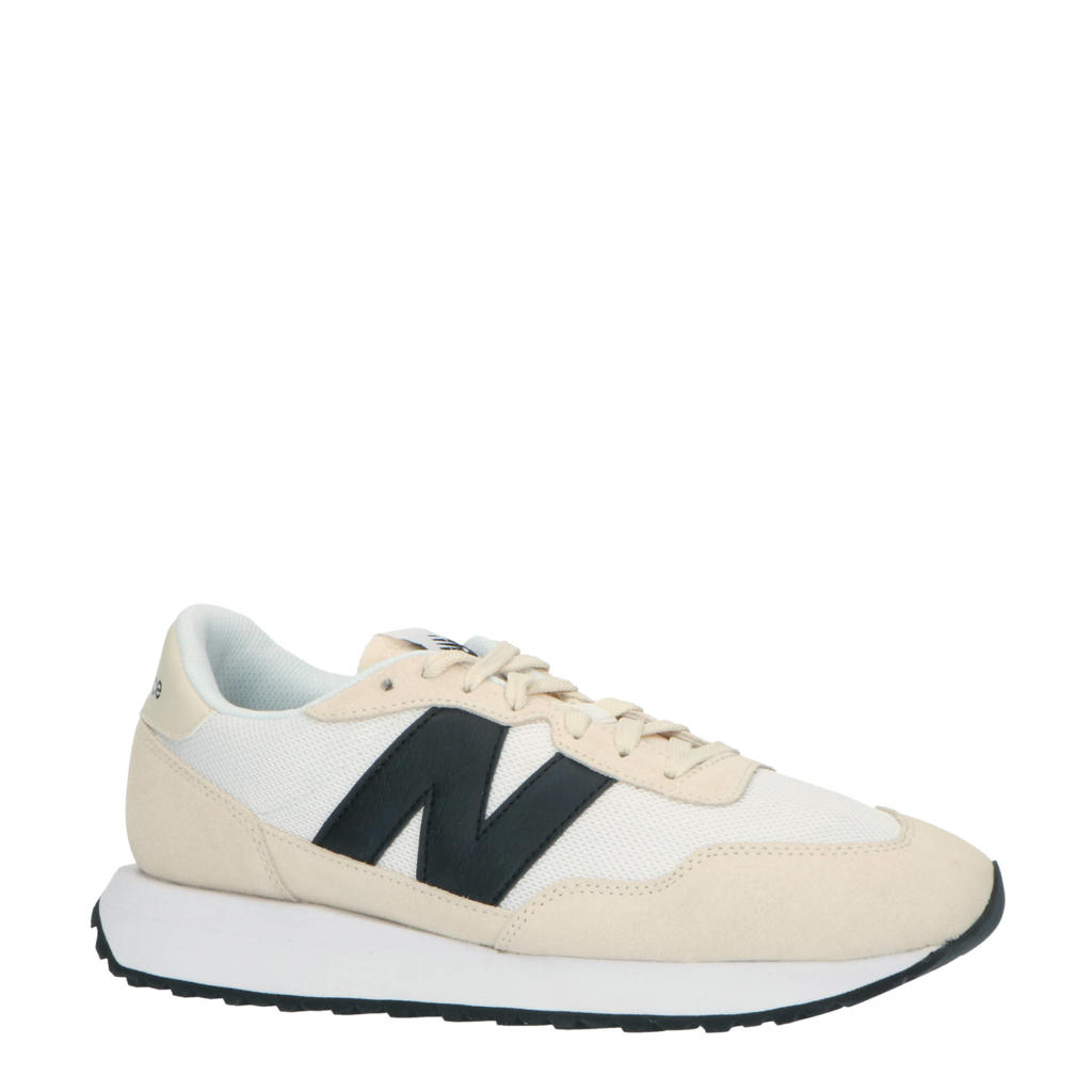 Beige heren New Balance 237 sneakers van mesh met veters