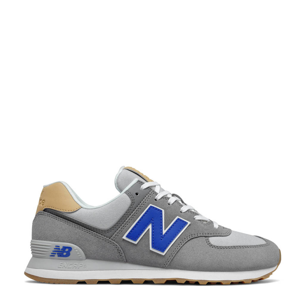 New Balance 574  sneakers grijs/kobaltblauw