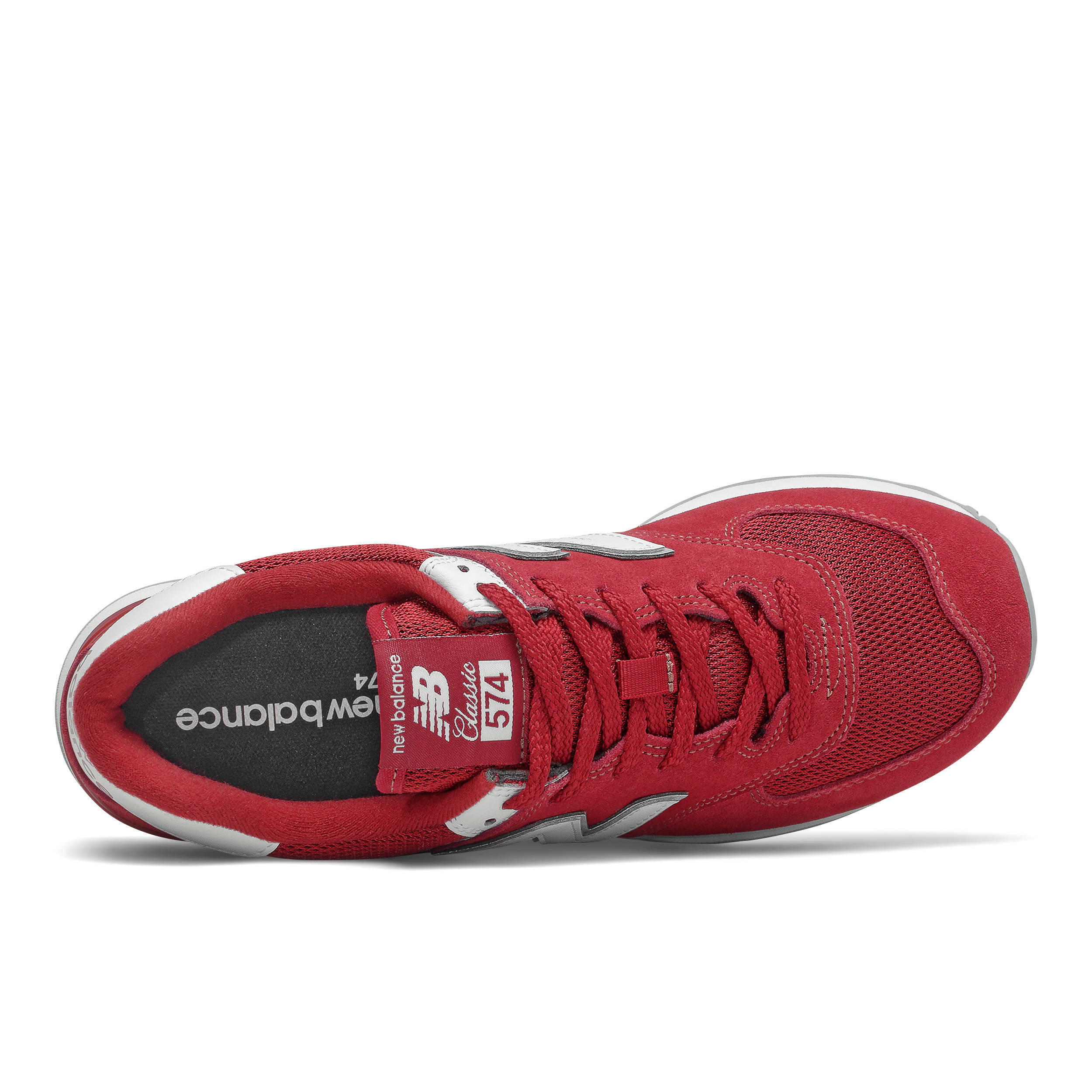 New Balance 574 sneakers rood/wit | wehkamp