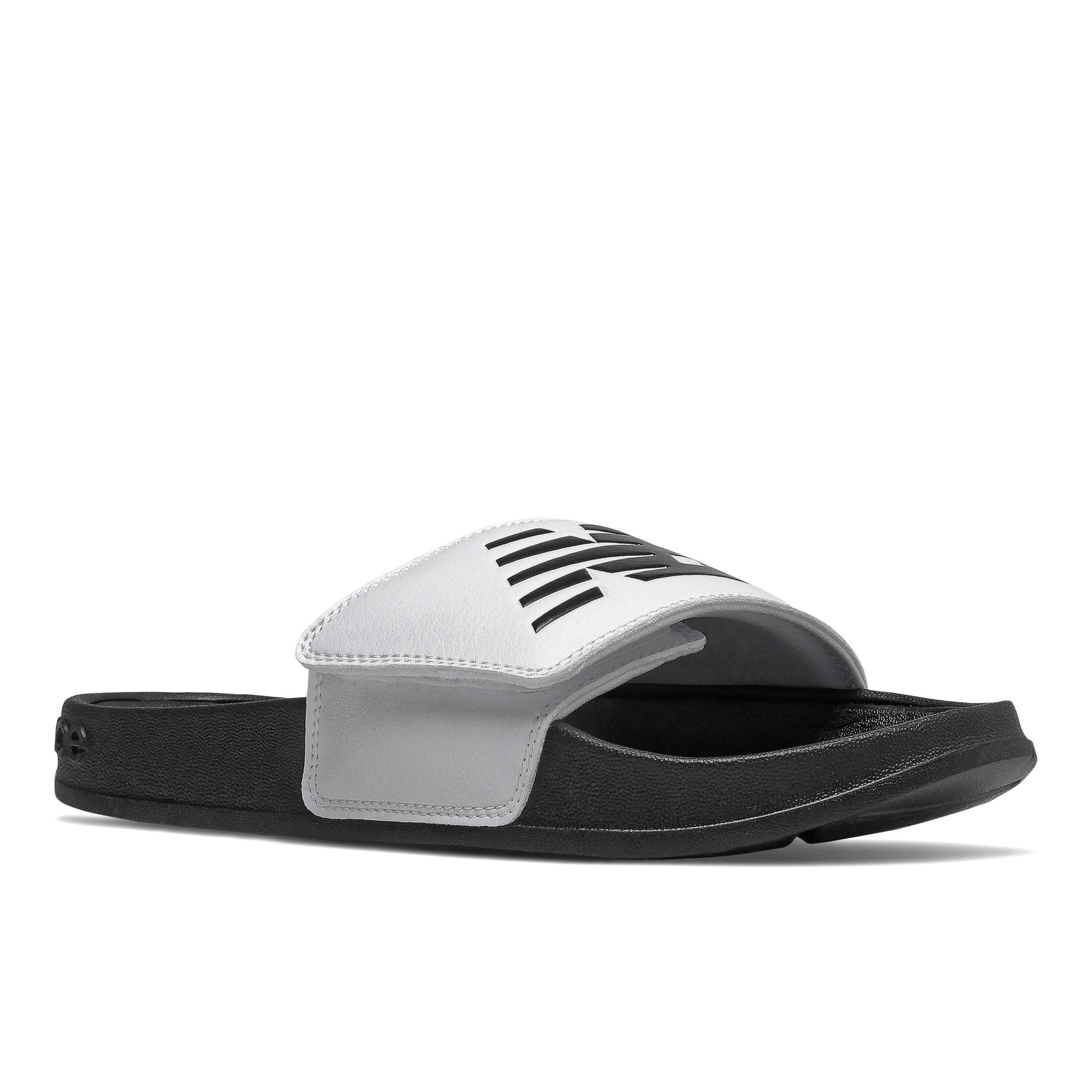 New Balance 200 badslippers wit/zwart | wehkamp