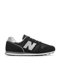 Zwart en witte heren New Balance 373 sneakers van mesh met veters