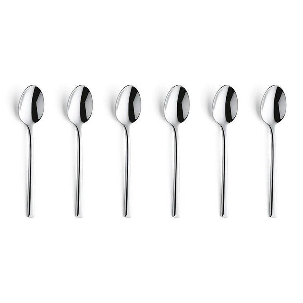 Amefa Metropole koffielepels (set van 6), zilver glans