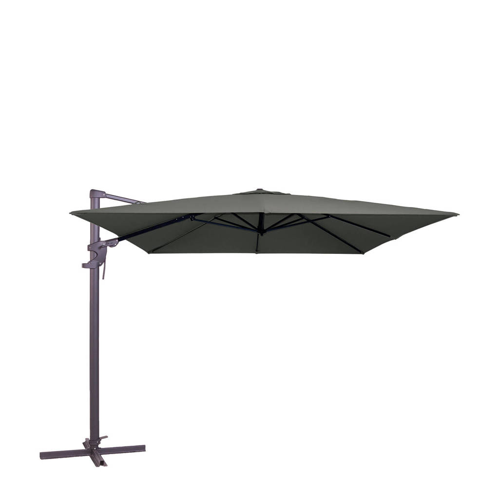 Madison parasol Monaco Flex ll (300x300 cm), Grijs