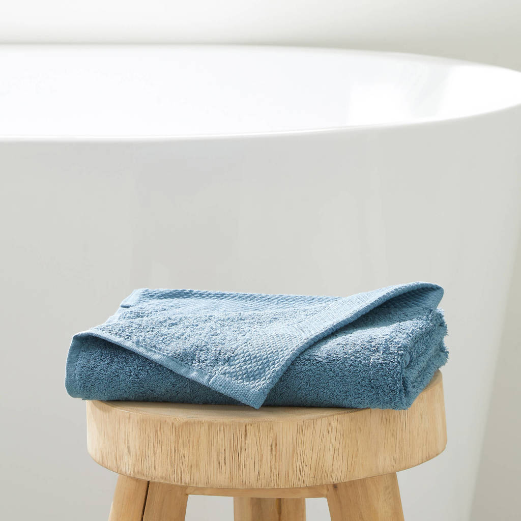 Wehkamp Home handdoek hotelkwaliteit (100x50 cm), Blauw