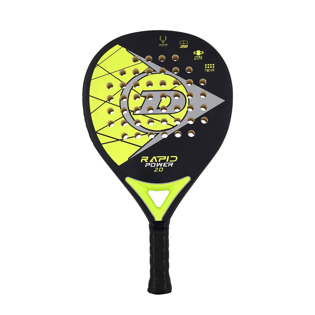 Dunlop padel racket Rapid Power 2.0 zwart/geel, Zwart/geel