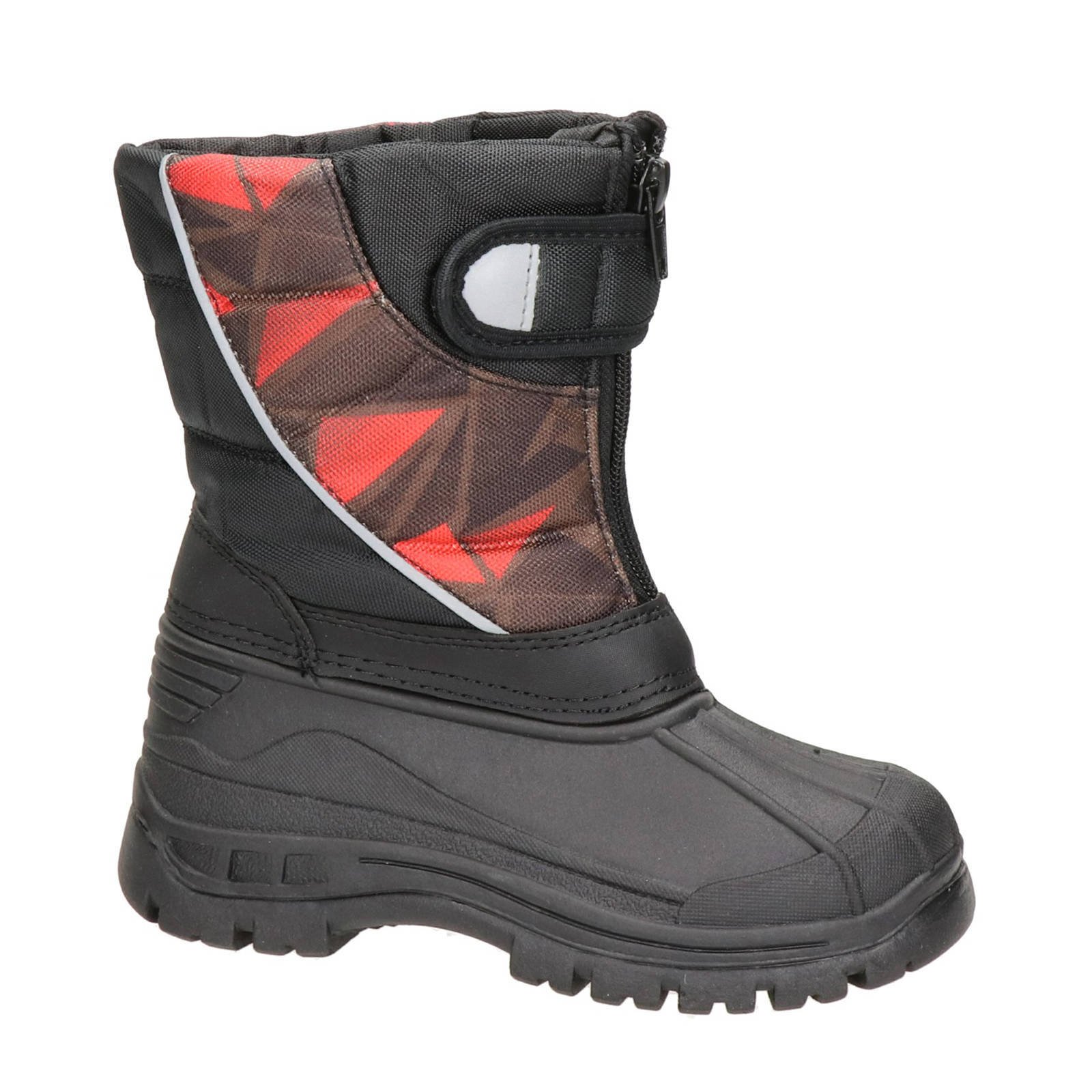 Snow Fun snowboots zwart rood wehkamp