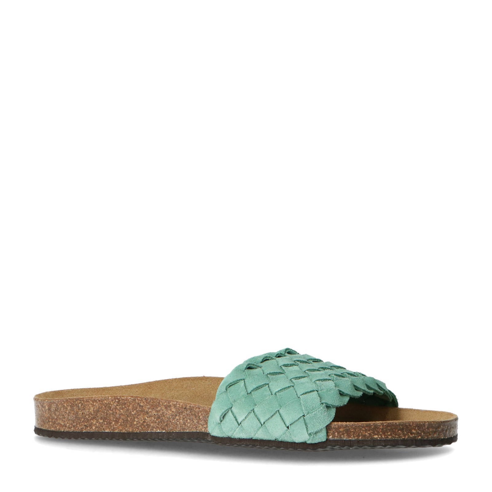 Zwarte Crossover Slippers met Boho Plateauzool - Uwantisell.nl