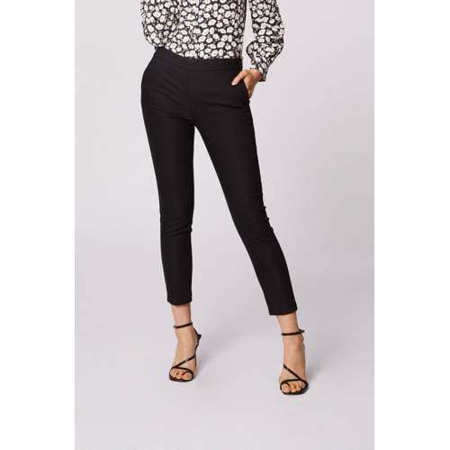 Morgan cropped slim fit broek zwart afbeelding