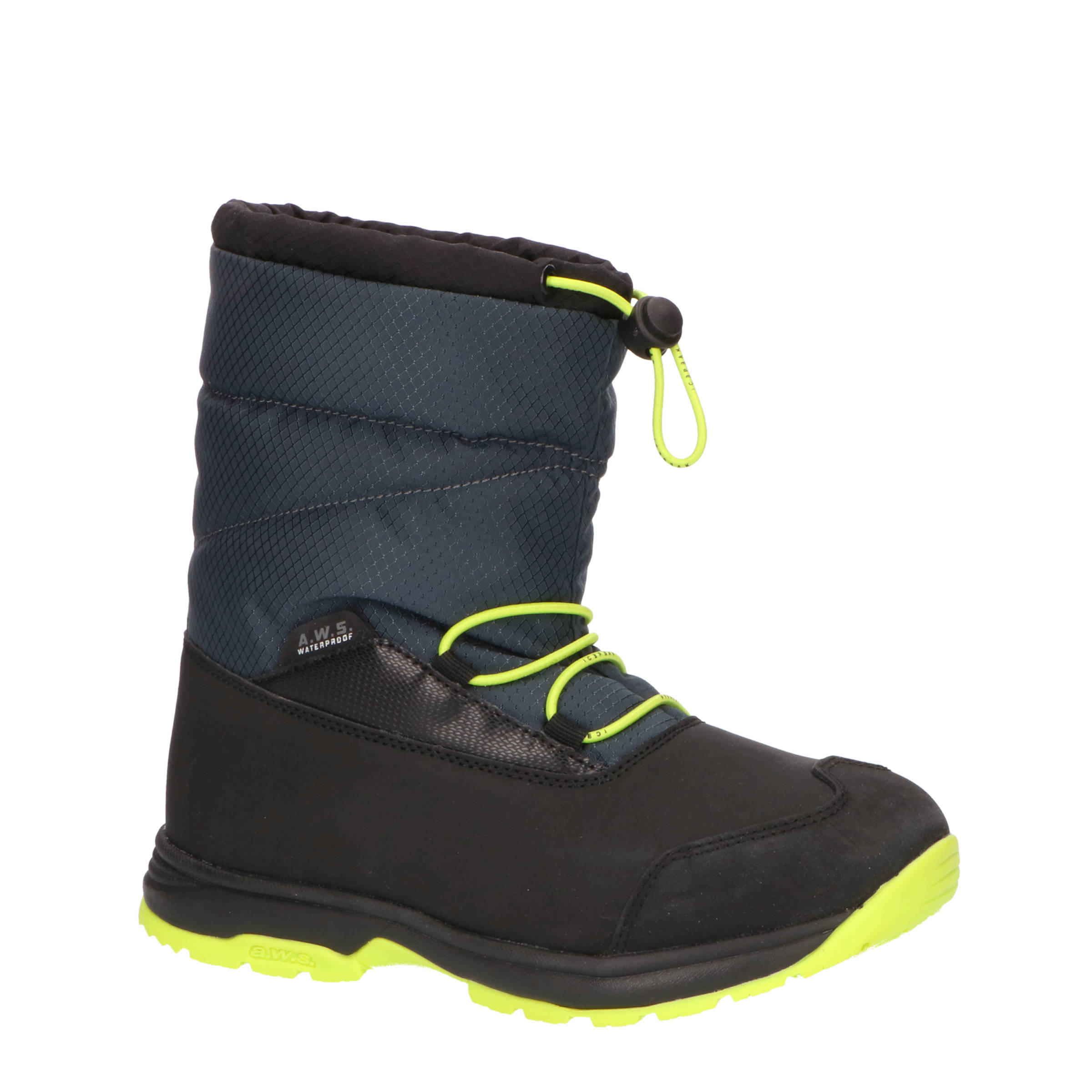 Icepeak Alvear jr snowboots zwart/geel kids | wehkamp