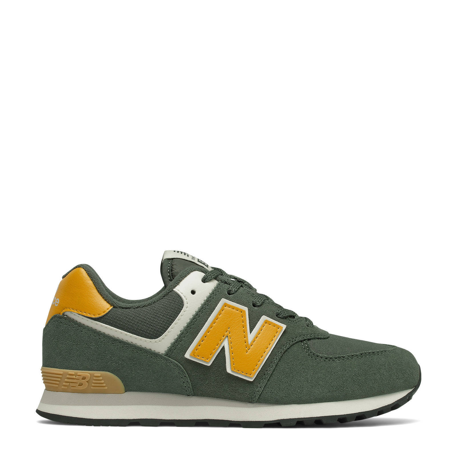 New Balance 574 sneakers groen/geel | wehkamp