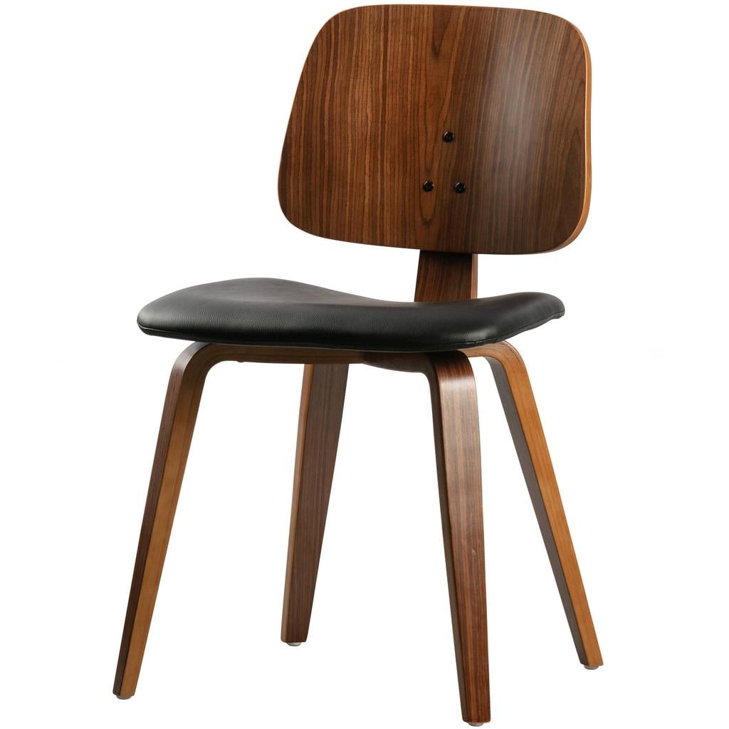 vtwonen vtwonen Classic Eetkamerstoel - Zwart/walnoot - 81x48x50