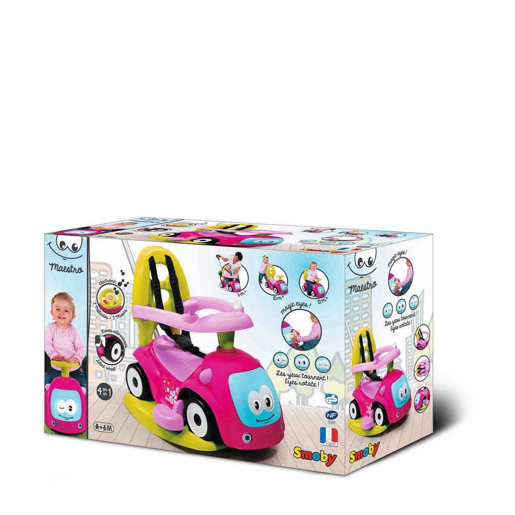 Smoby loopauto Maestro Balade Groen/Roze wehkamp
