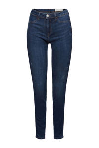 edc Women skinny jeans met biologisch katoen donkerblauw