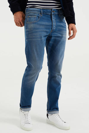 slim fit jeans bright blue denim