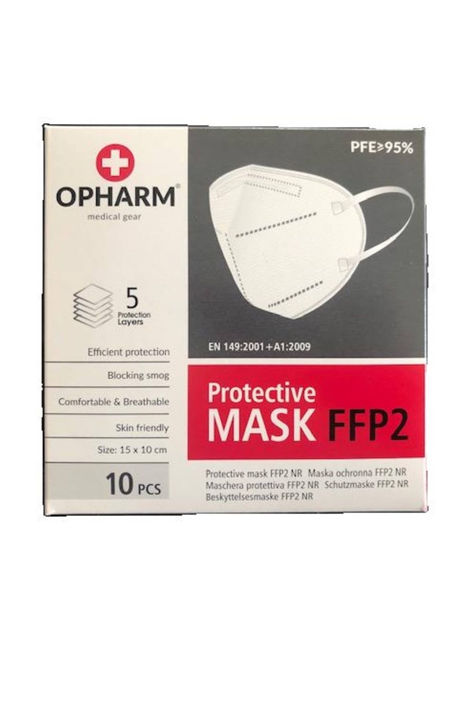 Mondkapje OPHARM Protective Mask FFP2 - 10 stuks | wehkamp