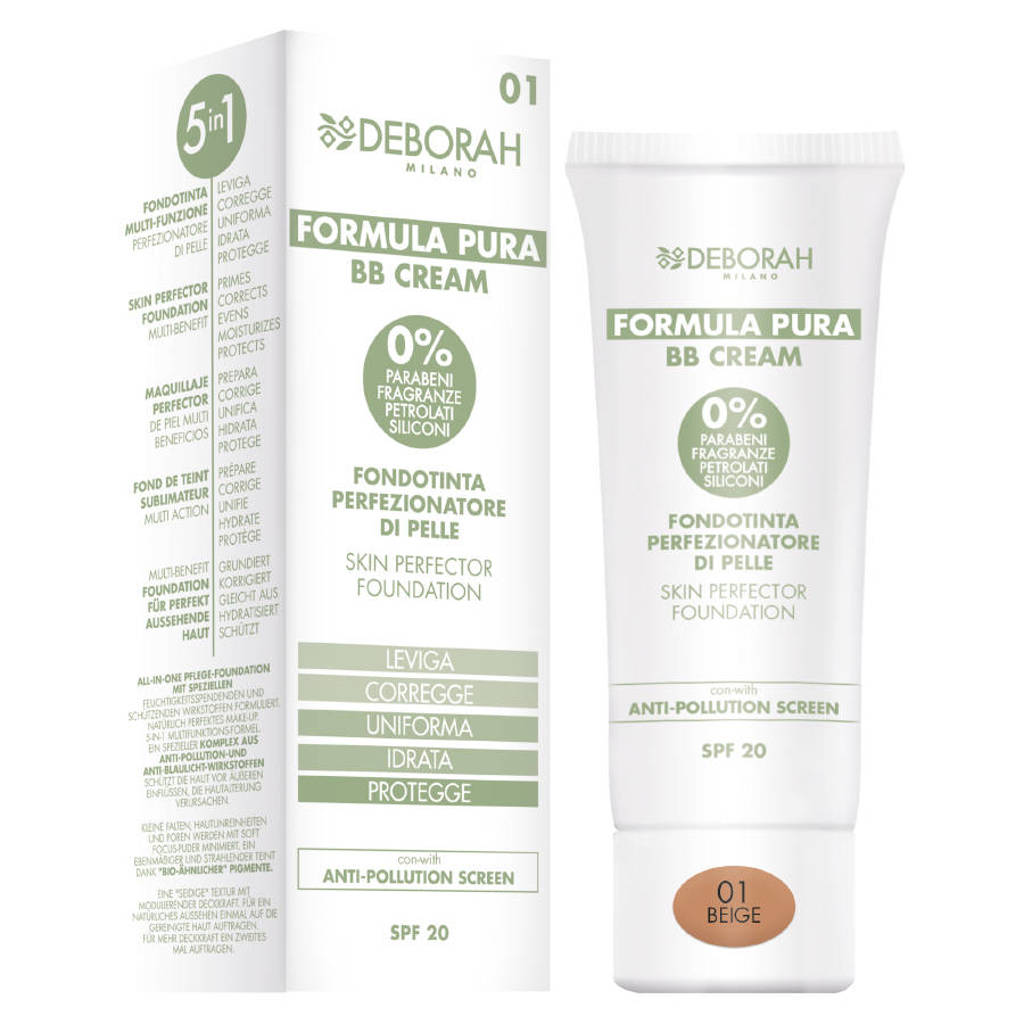 Deborah Milano Formula Pura Formula Pura BB cream - 01 Beige, 01 - Beige