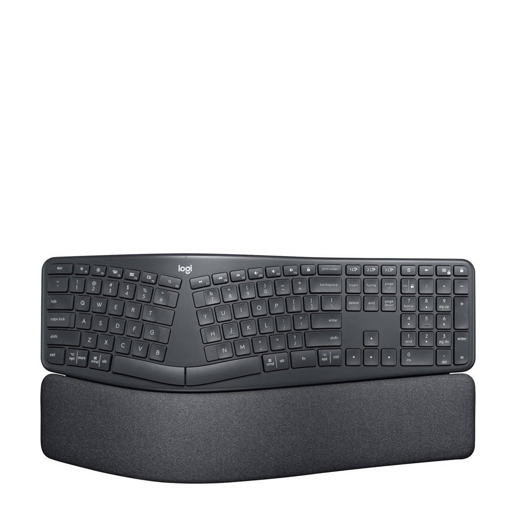 Logitech K860 ergonomisch draadloos toetsenbord (zwart), Grafiet