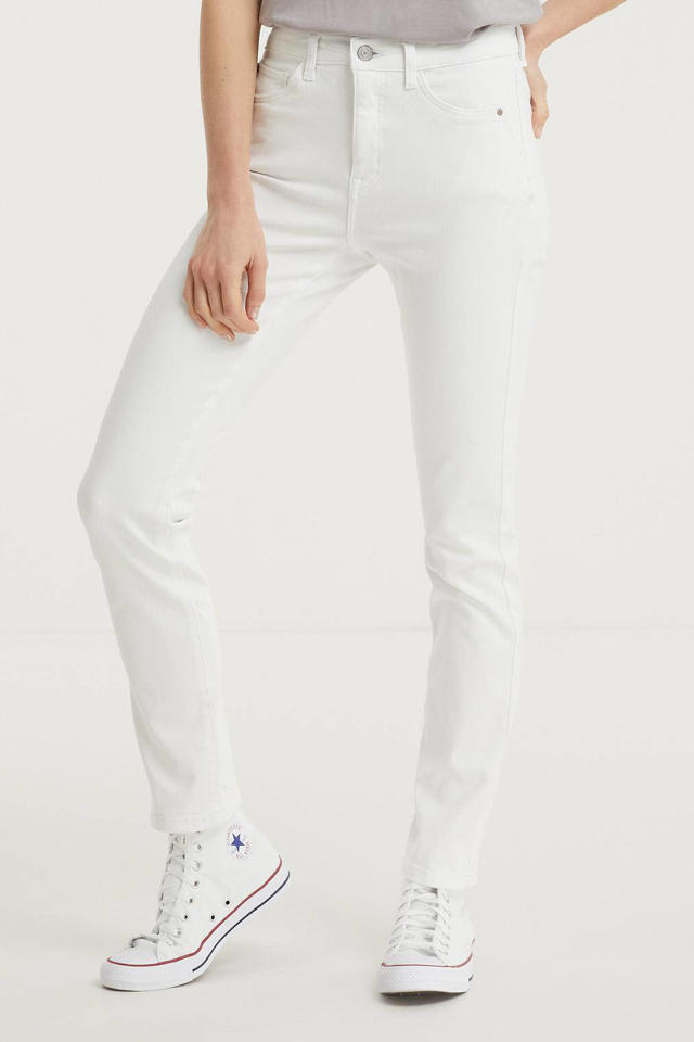 besluiten Gemakkelijk vaak C&A Yessica slim fit jeans wit | wehkamp