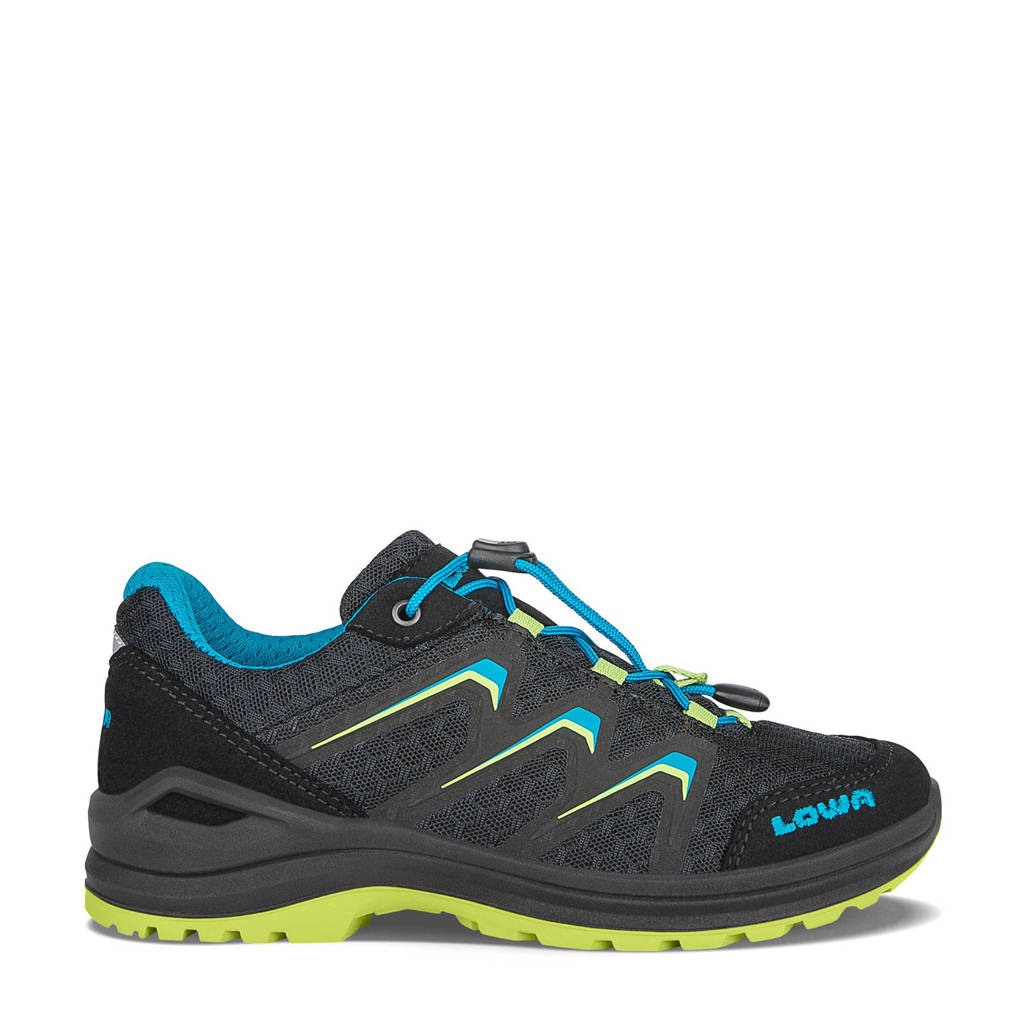 Lowa Maddox Lo wandelschoenen zwart/limegroen kids, Black-Lime