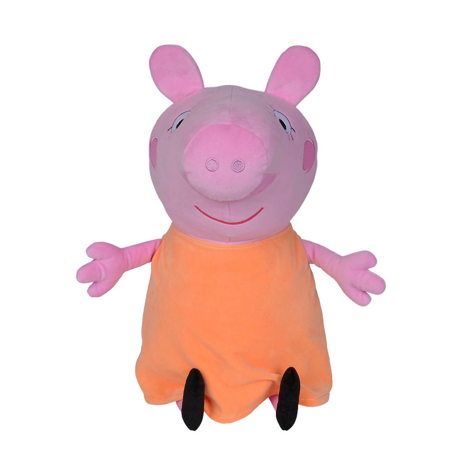 Simba knuffel Peppa Pig Mama junior 35 cm pluche roze oranje