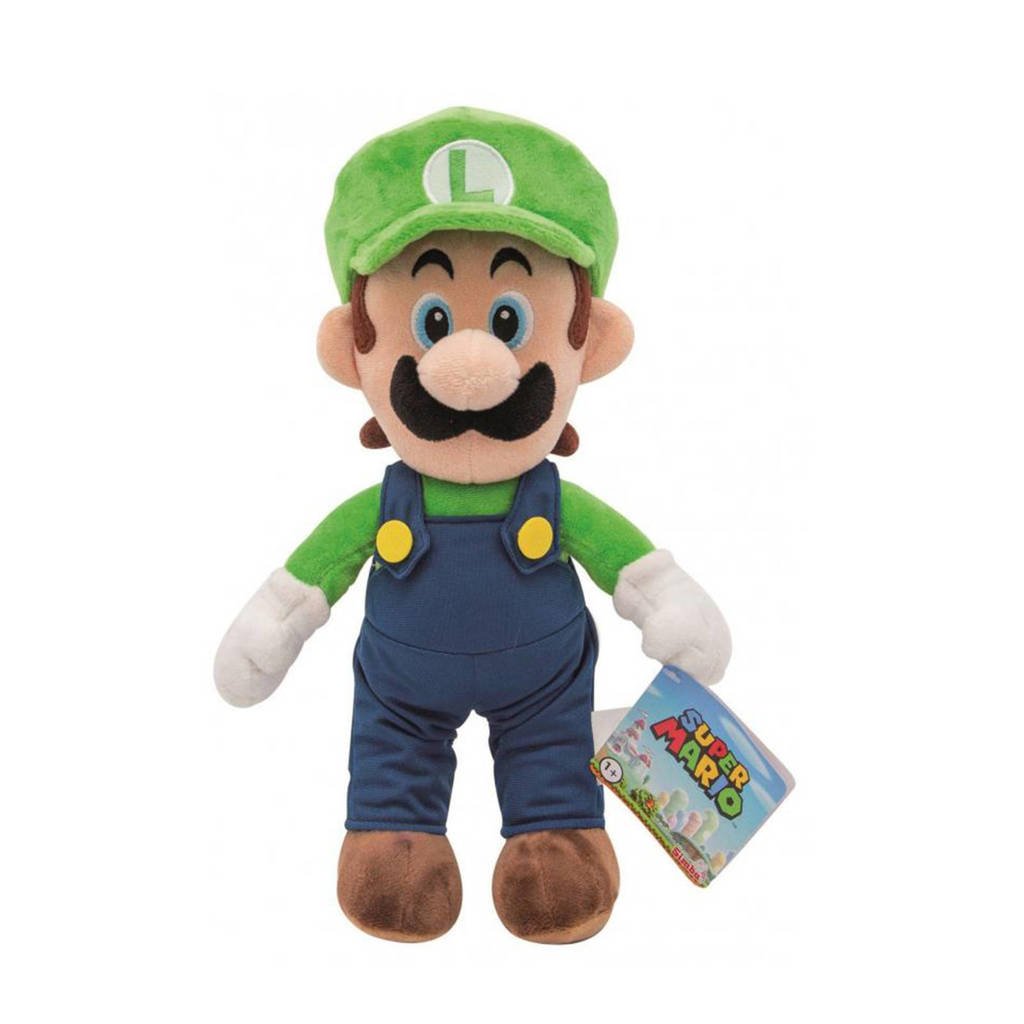 Simba Super Mario Luigi pluche knuffel 30 cm