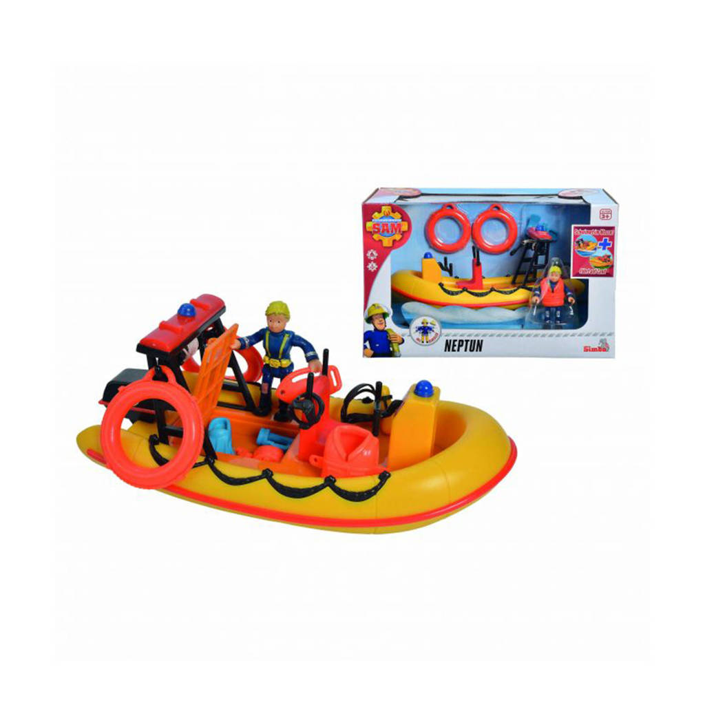Simba Brandweerman Sam Neptune Boot met figuur