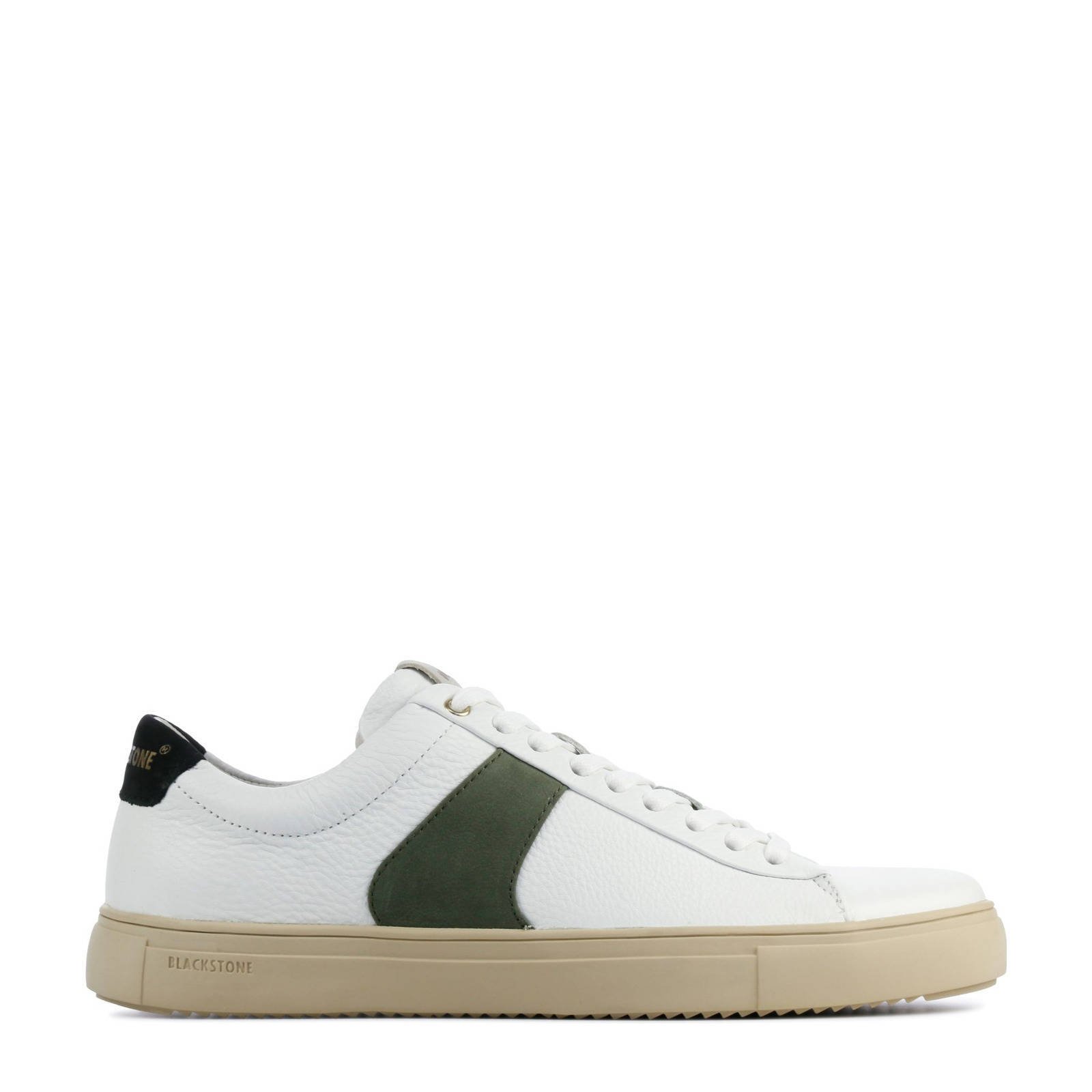 Blackstone Vg09 White Dark Green Lage Sneaker , Wit, Heren online kopen