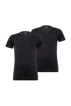 ondershirt (set van 2) zwart