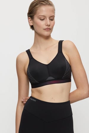 level 4 sportbh Triaction Cardio Cloud zwart