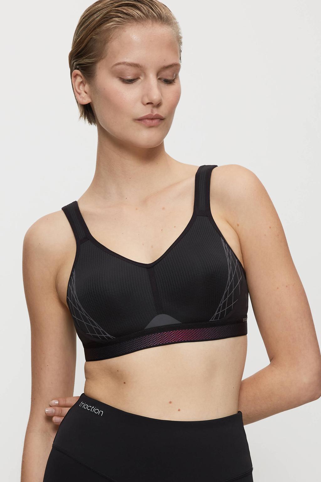 Triumph level 4 sportbh Triaction Cardio Cloud zwart